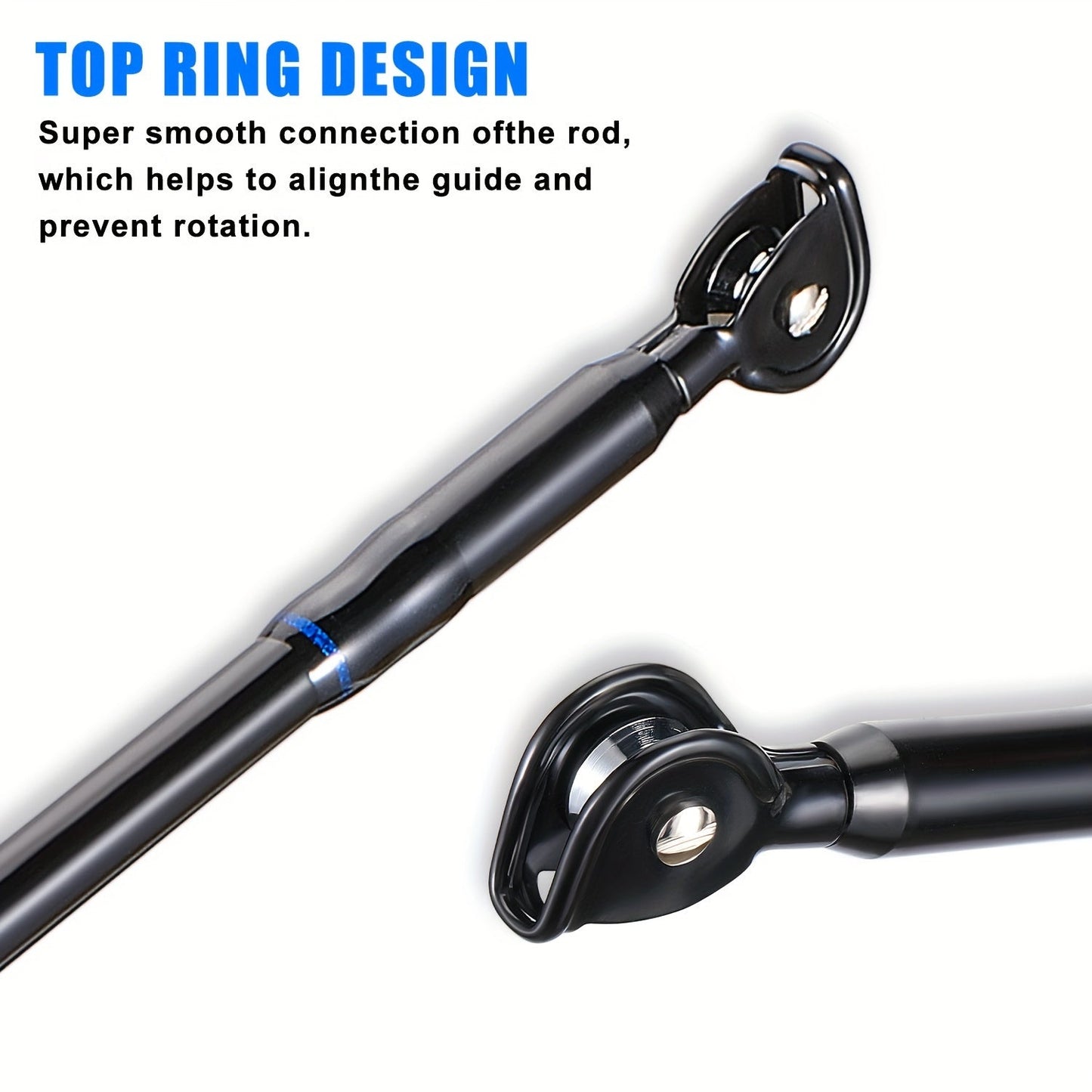 Sougayilang Heavy-Duty Carbon Fiber Boat Fishing Rod - Blue, Ambidextrous Grip for Deep Sea & Trolling WardBoyzPROShop