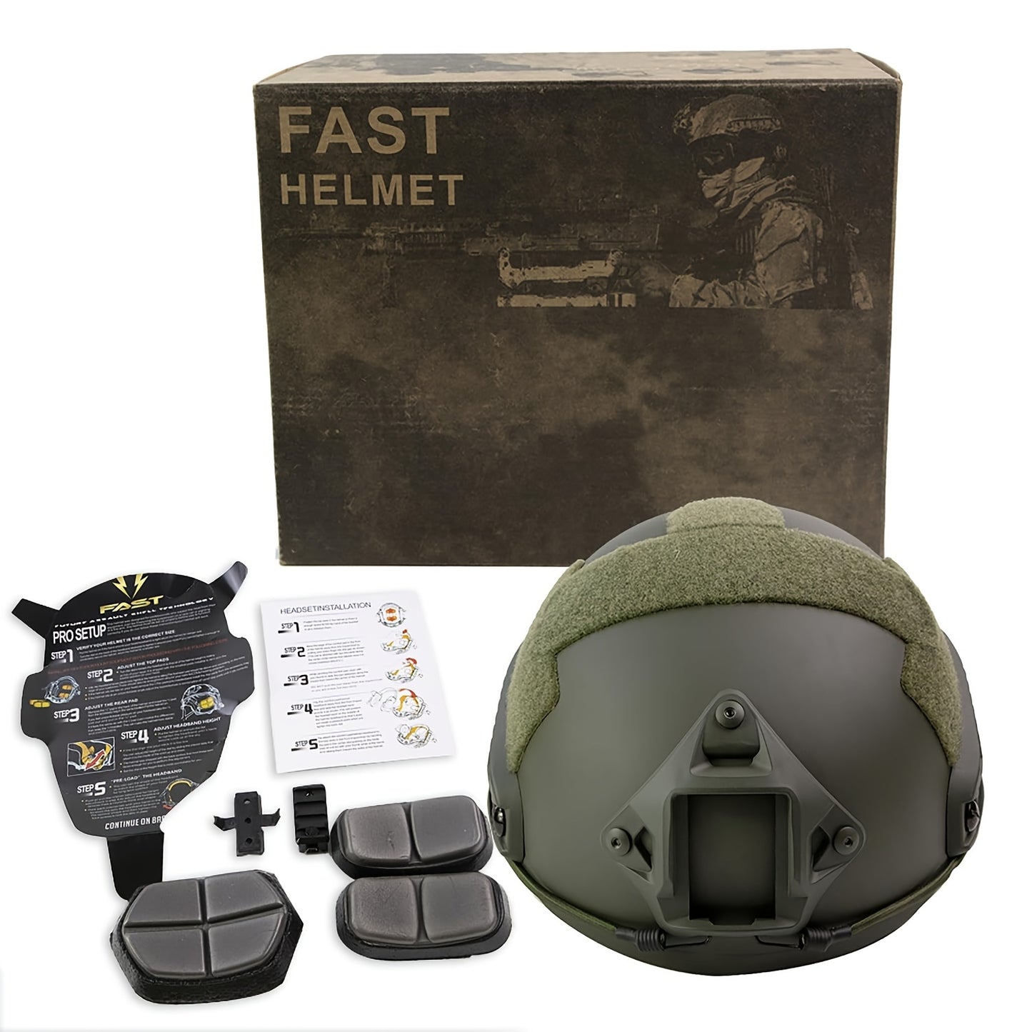 Elite Tactical Helmet - Durable ABS Construction, Explosion-Proof Design, Adjustable Knob for Secure Fit, Perfect for Airsoft, CS Paintball, Outdoor Activities and Dragon Boat Festival Celebrations - WardBoyzPROShop