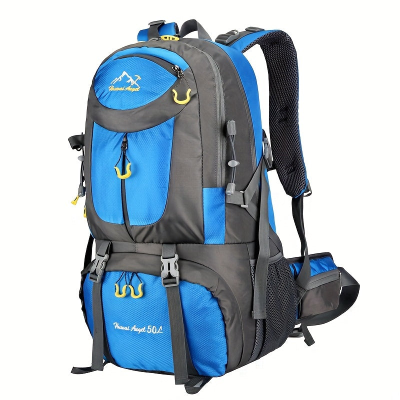 1pc 13.21gal Large Capacity Mountaineering Bag, Waterproof Hiking Backpack For Men Women, Suitable For Outdoor Travel Climbing Camping - WardBoyzPROShop