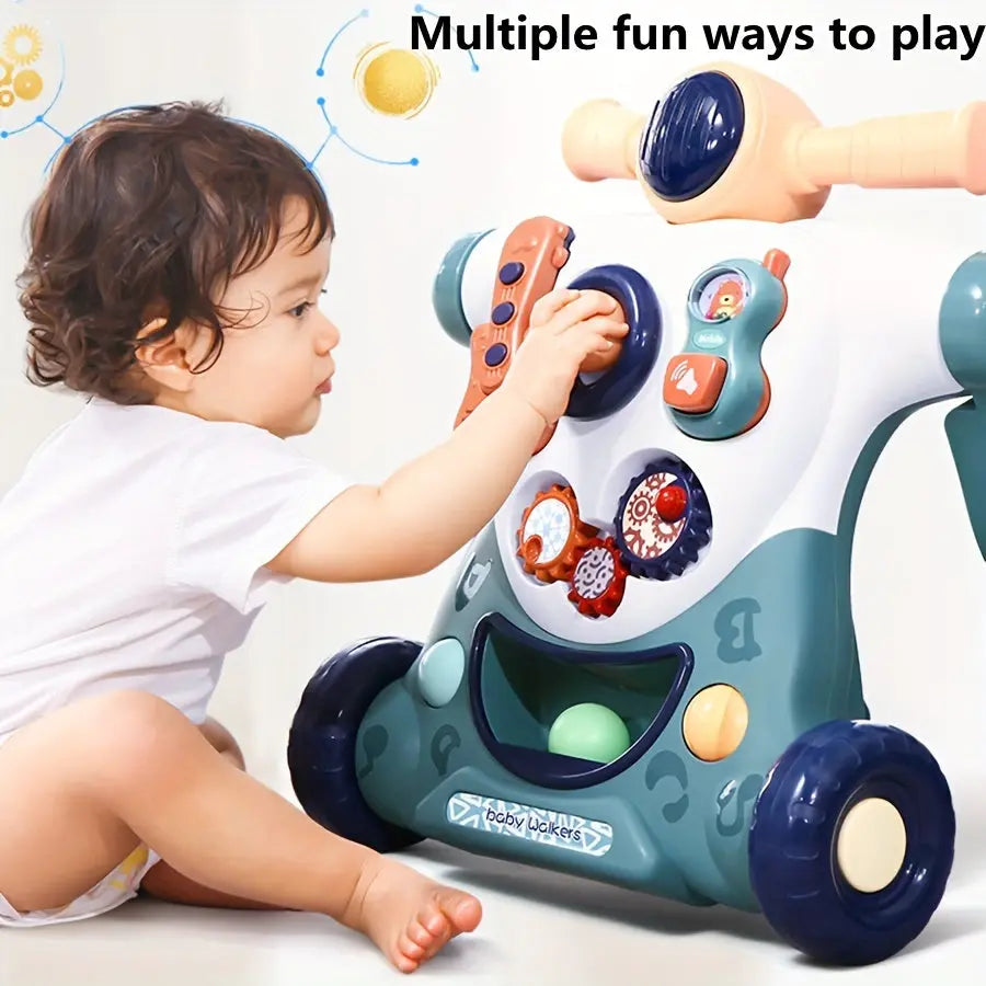 3-in-1 Sit-to-Stand Learning Walker Toy, Educational Walker Toy With Activity Center WardBoyzPROShop