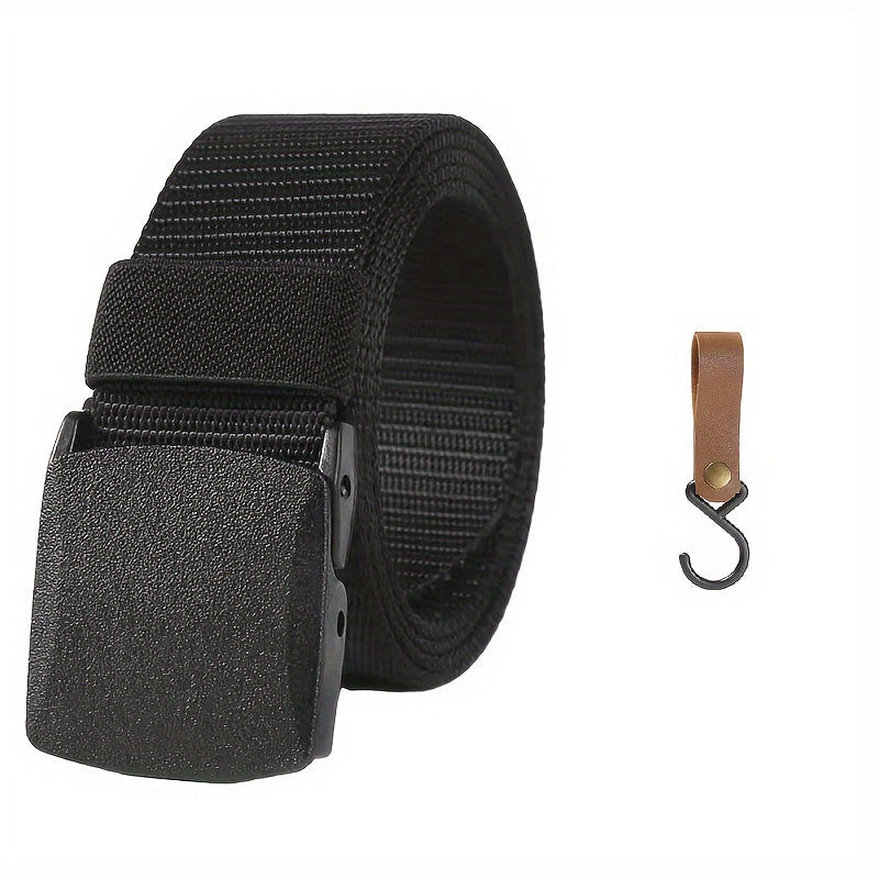 1pc Automatic Buckle Nylon Male Army Tactical Belt Mens Military Waist Canvas Belts, Ideal Choice For Gifts WardBoyzPROShop
