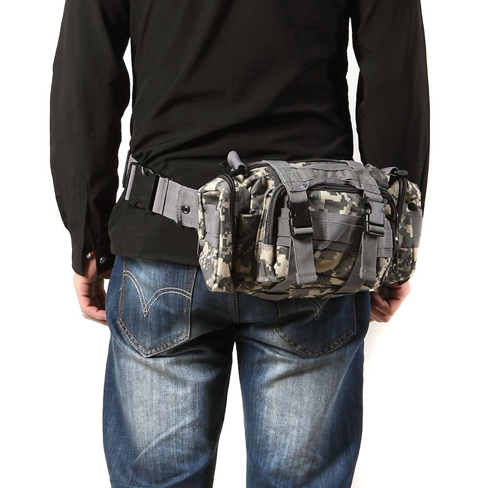 Army Green Tactical Waist Bag | Molle-Compatible, Hydrophobic, Multi-Pocket Design for Camping & Outdoor Adventures WardBoyzPROShop