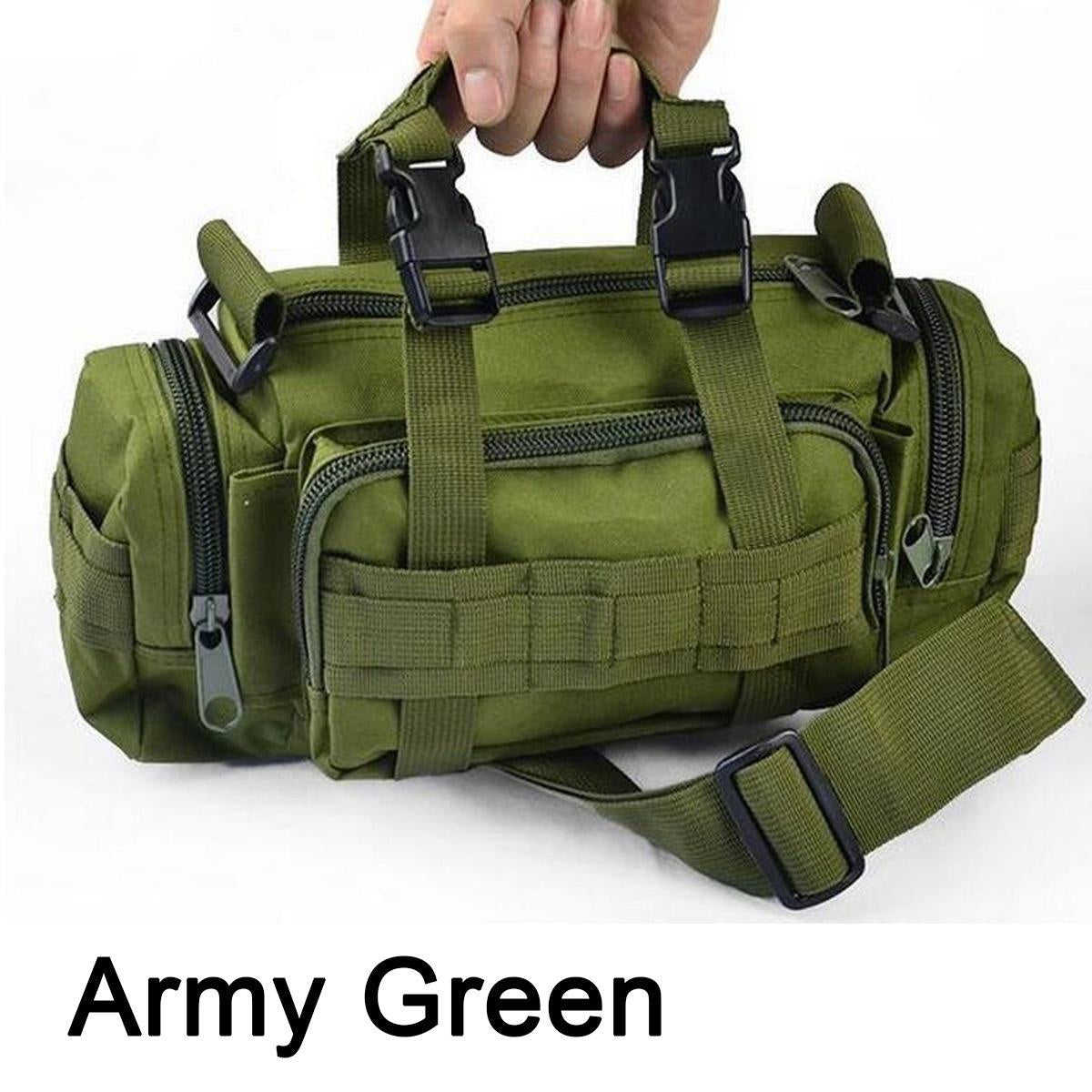 Army Green Tactical Waist Bag | Molle-Compatible, Hydrophobic, Multi-Pocket Design for Camping & Outdoor Adventures WardBoyzPROShop