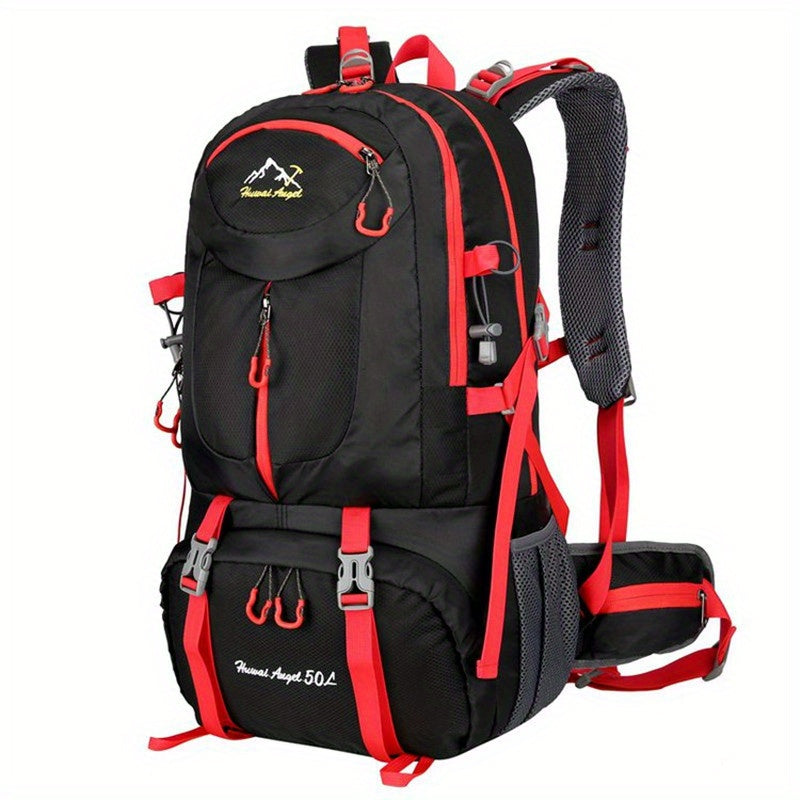 1pc 13.21gal Large Capacity Mountaineering Bag, Waterproof Hiking Backpack For Men Women, Suitable For Outdoor Travel Climbing Camping - WardBoyzPROShop