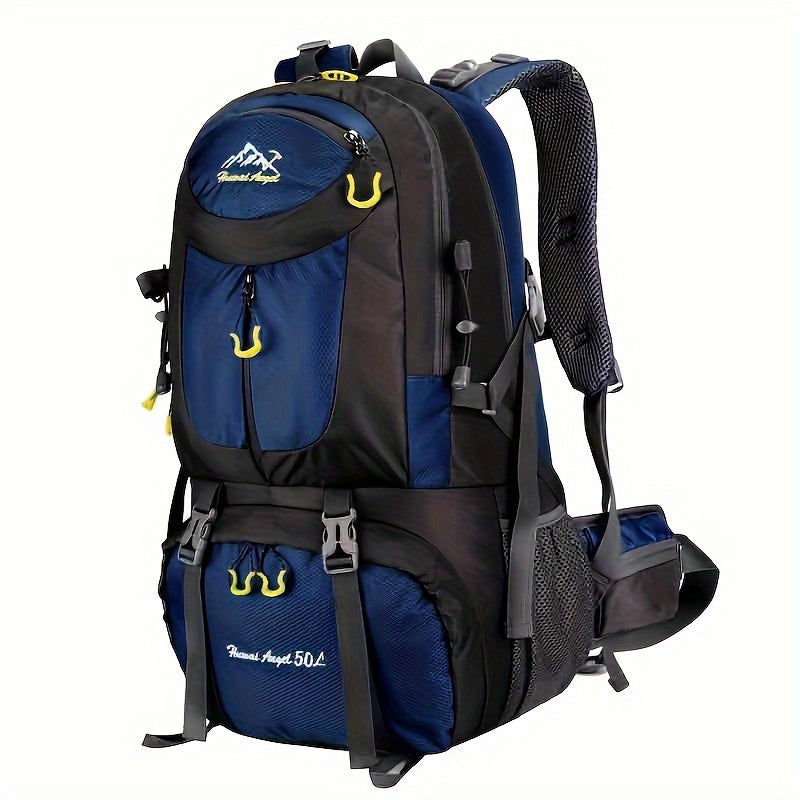 1pc 13.21gal Large Capacity Mountaineering Bag, Waterproof Hiking Backpack For Men Women, Suitable For Outdoor Travel Climbing Camping - WardBoyzPROShop