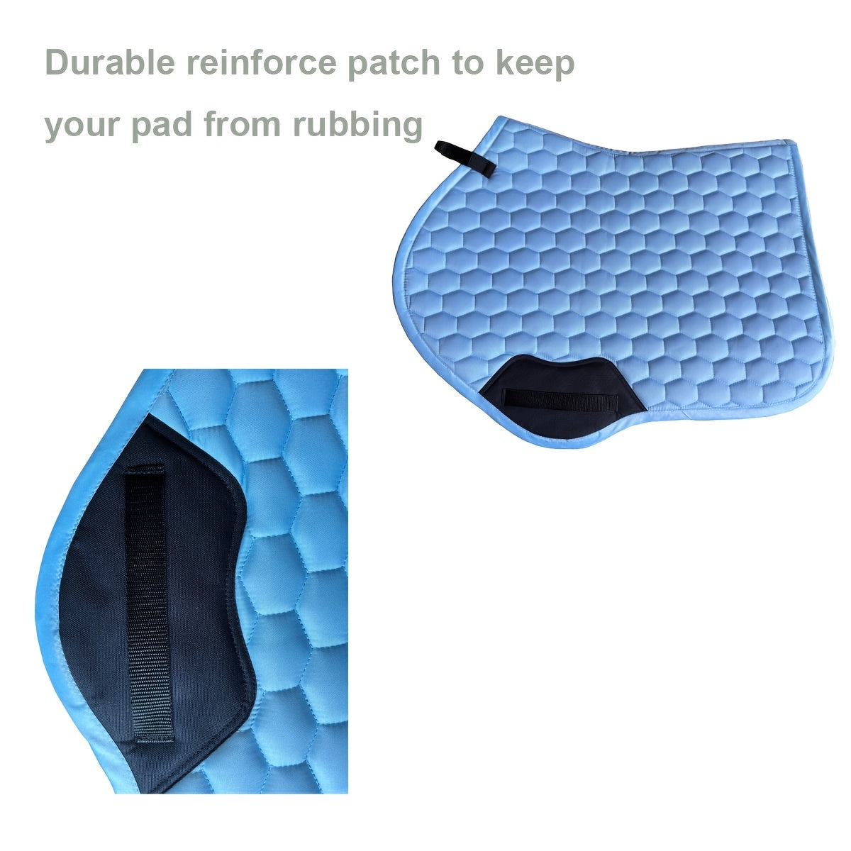 Premium Navy Blue Quilted Saddle Pad for Horses - Durable Polyester, Full & Jump Sizes with Reinforced Patch Protection, Ideal for Equestrian Activities, Horse Riding Gear|Naval Saddle Pad|Polyester Saddle Pad - WardBoyzPROShop