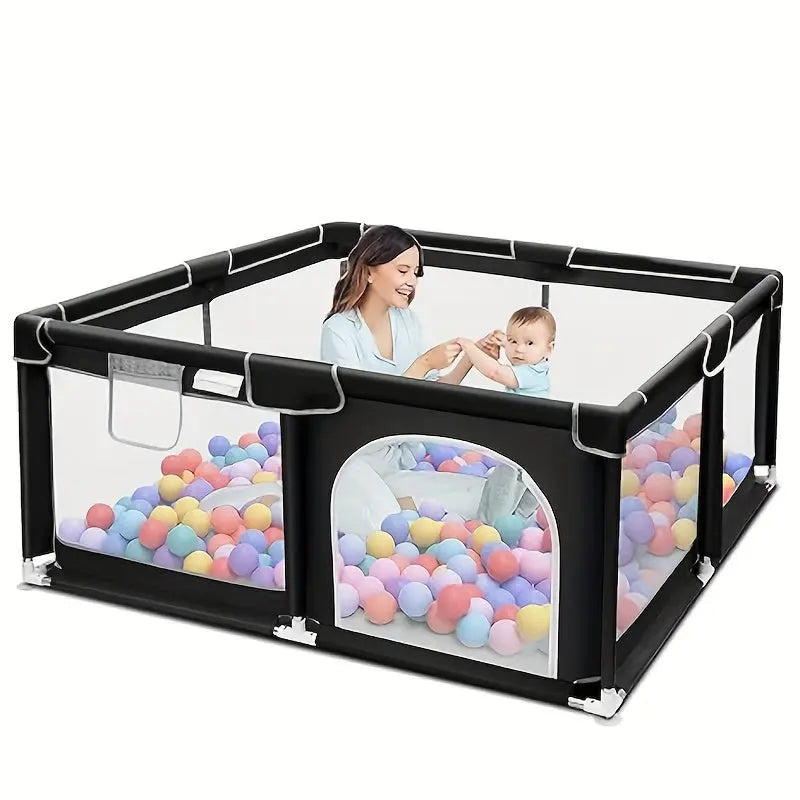 Secure Baby Gate Play Enclosure With Soft Breathable Mesh, Baby Activity/play Enclosure, Toddler Portable Baby Play Area, Indoor And Outdoor, Large Children's Activity Center WardBoyzPROShop