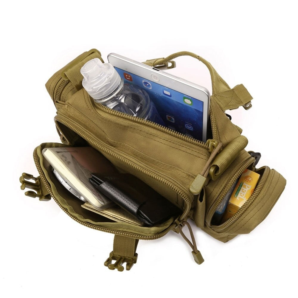 Army Green Tactical Waist Bag | Molle-Compatible, Hydrophobic, Multi-Pocket Design for Camping & Outdoor Adventures WardBoyzPROShop