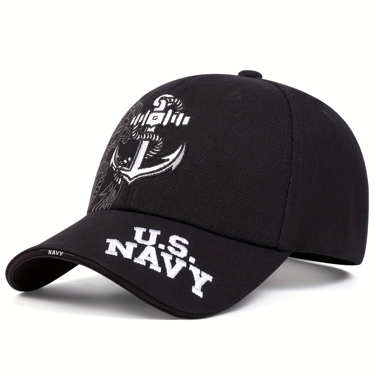 US Navy Embroidery Baseball Cap Unisex Solid Color Casual Dad Hat Lightweight Adjustable Sun Hats For Women & Men WardBoyzPROShop
