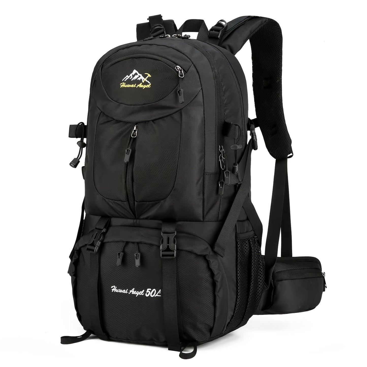 1pc 13.21gal Large Capacity Mountaineering Bag, Waterproof Hiking Backpack For Men Women, Suitable For Outdoor Travel Climbing Camping - WardBoyzPROShop