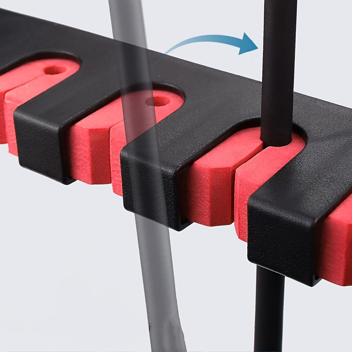 6 Rods Capacity 2pcs Wall-mounted Fishing Rod Holders, Fish Pole Organizer For Garage & Boat