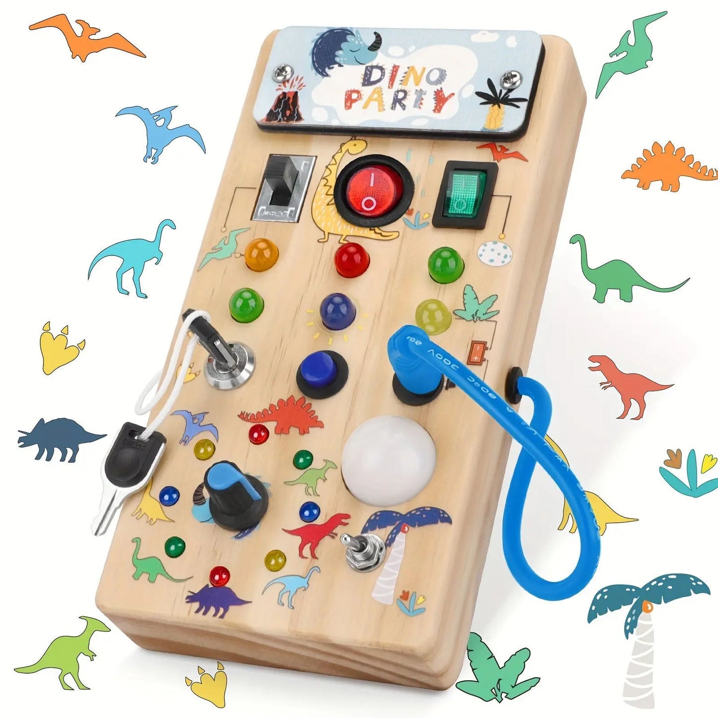Busy Board, Toys For 1-3 Years Old, Baby Sensory Board, Preschool Learning Activities, Wooden Toys For Toddler, Christmas & Birthday Gift As Halloween, Christmas Gift WardBoyzPROShop