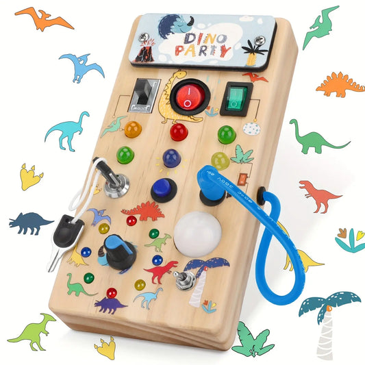Busy Board, Toys For 1-3 Years Old, Baby Sensory Board, Preschool Learning Activities, Wooden Toys For Toddler, Christmas & Birthday Gift As Halloween, Christmas Gift WardBoyzPROShop