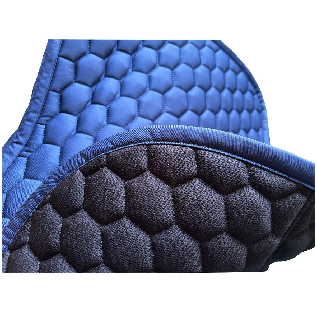 Premium Navy Blue Quilted Saddle Pad for Horses - Durable Polyester, Full & Jump Sizes with Reinforced Patch Protection, Ideal for Equestrian Activities, Horse Riding Gear|Naval Saddle Pad|Polyester Saddle Pad - WardBoyzPROShop