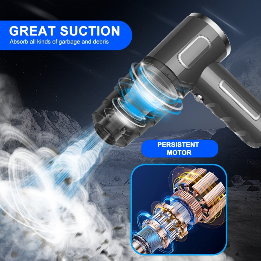 ps4 pc 2024 Upgraded Wireless Car Vacuum Cleaner with 120W Powerful Suction, Dual Filters, Rechargeable for Cars, Homes, Offices, and Electronics WardBoyzPROShop