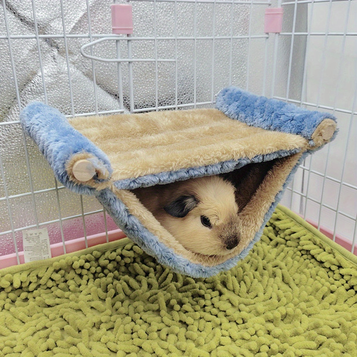 Double Layer Winter Warm Rat Hammock - Cozy Hanging Nest Bed For Guinea Pigs, Rats, And Chinchillas - Cage Accessories For Small Pets WardBoyzPROShop