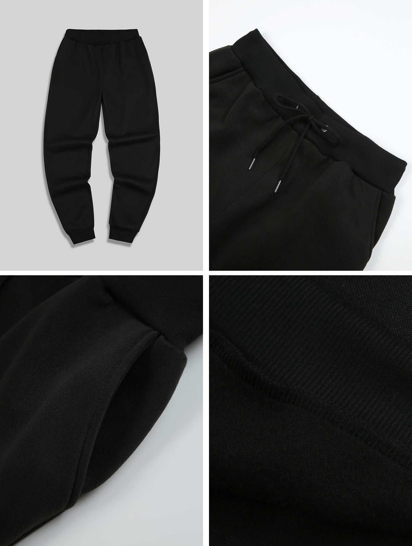 3pcs Men's Casual Jogger Sweatpants - Soft, Comfortable, Polyester Blend for Fall & Winter, Black/Navy/Gray WardBoyzPROShop