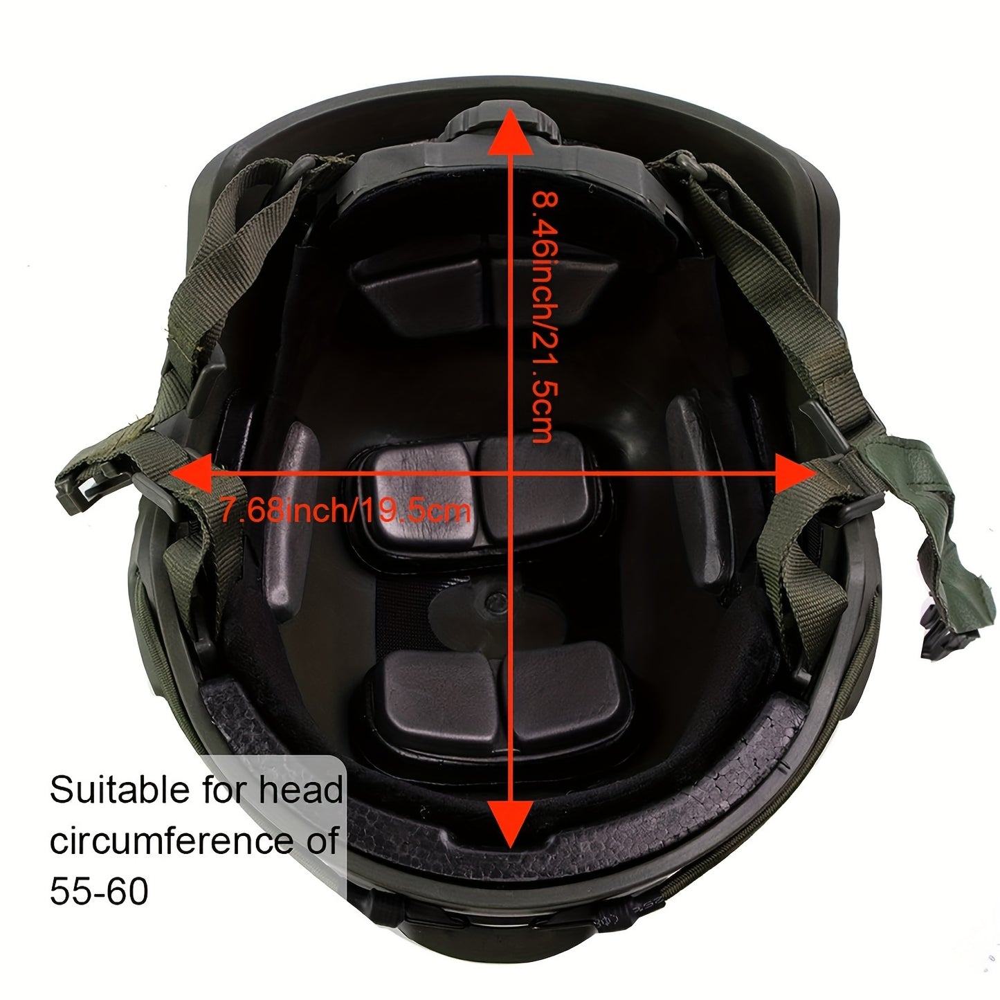 Elite Tactical Helmet - Durable ABS Construction, Explosion-Proof Design, Adjustable Knob for Secure Fit, Perfect for Airsoft, CS Paintball, Outdoor Activities and Dragon Boat Festival Celebrations - WardBoyzPROShop