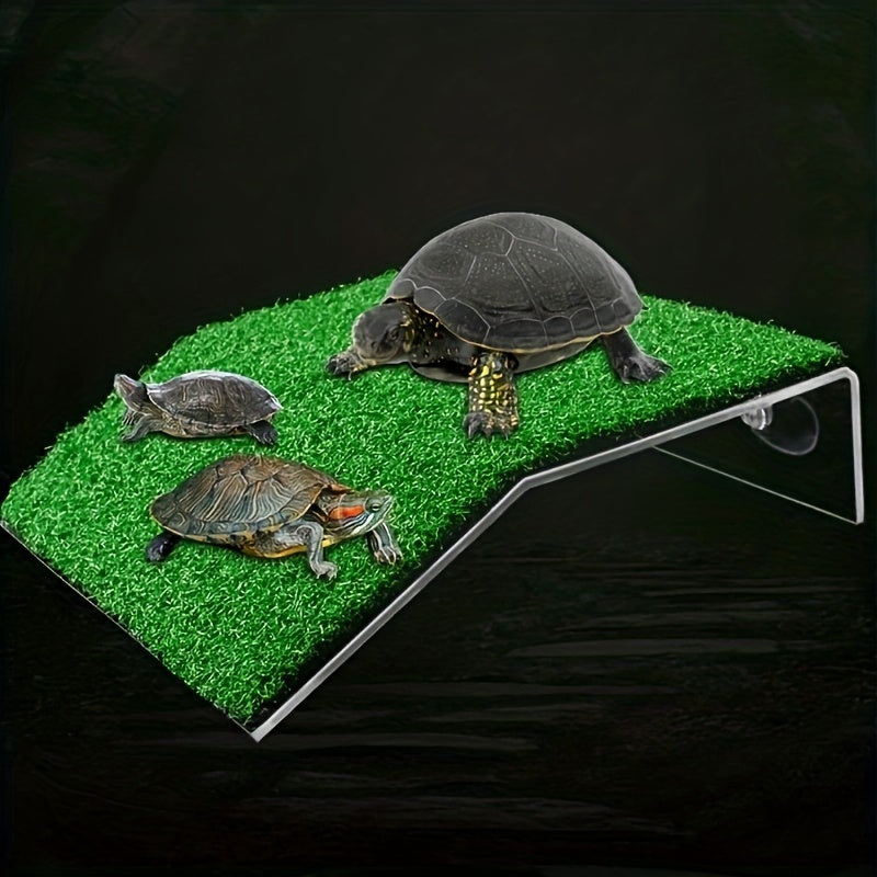 Turtle Basking Drying Resting Platform, Suction Cup Climbing Ladder, Fish Tank Decoration - WardBoyzPROShop