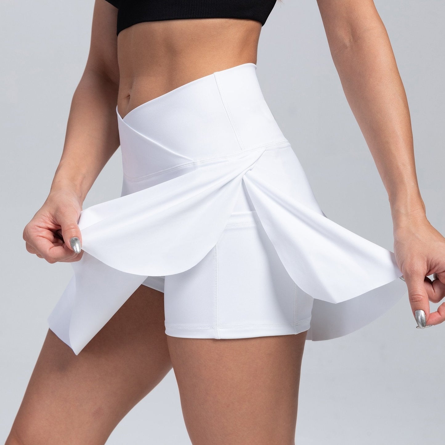 Women's 2-in-1 Tennis Skirt With Inner Pocket Shorts - High Waist Golf And Yoga Activewear WardBoyzPROShop
