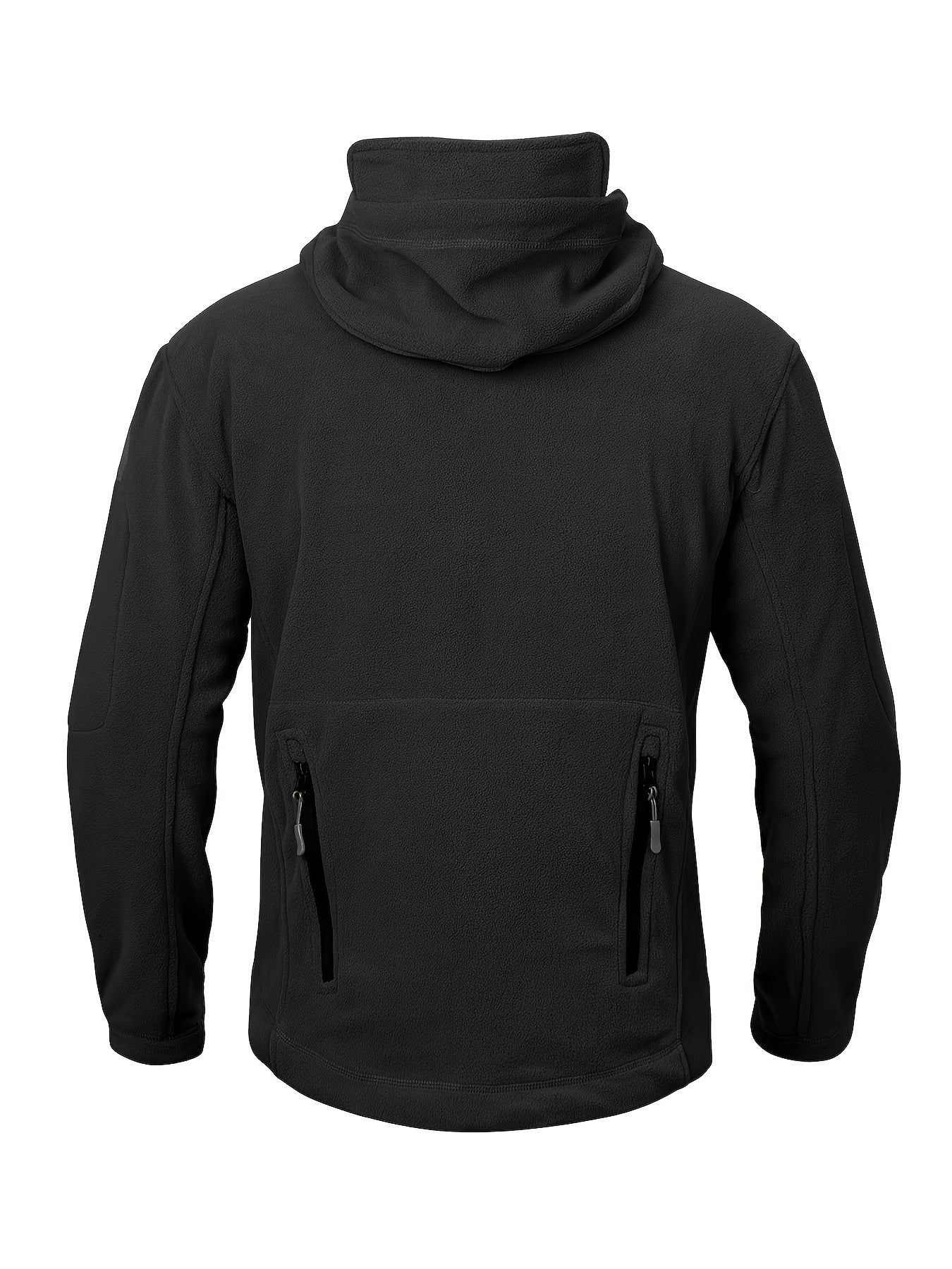 Men's Tactical Hoodie Fleece Jacket Winter Warm Full-Zip Military Army Outerwear Outdoor Sport Hooded Skiing Hunting Hiking Coat with 7 Zip Pockets WardBoyzPROShop