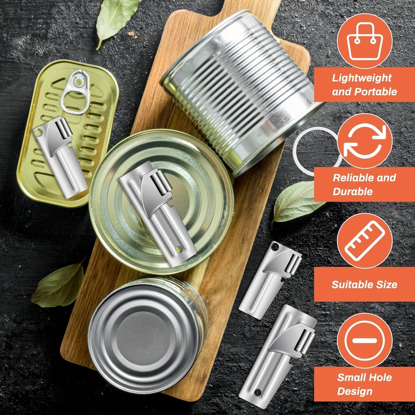 10pcs/set, Can Opener, Camping Can Opener, Stainless Steel Military Can Opener, Survival Can Opener, Army Can Opener, Backpack Can Opener, Kitchen Gadgets, Cheap Items WardBoyzPROShop