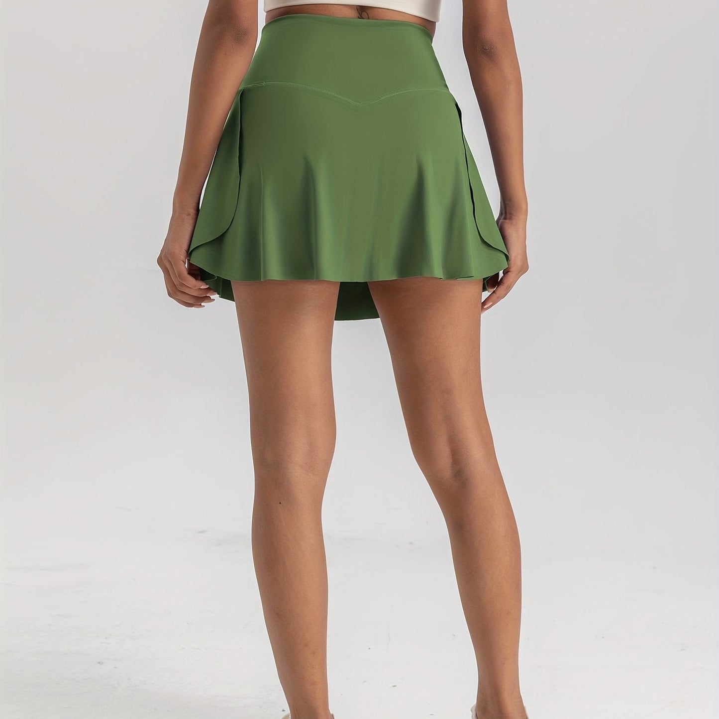 Women's 2-in-1 Tennis Skirt With Inner Pocket Shorts - High Waist Golf And Yoga Activewear WardBoyzPROShop