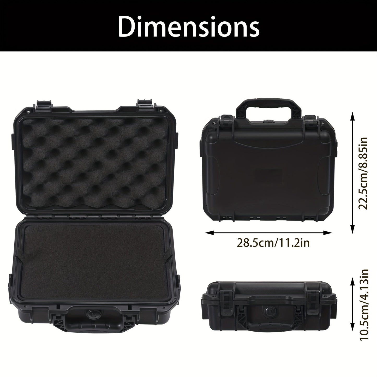 Lockable Hard Shell Gun Case - Durable Firearm & Ammo Storage Box for 9x19mm, 9mm Luger, 380ACP, 38 S&W, 32 S&W,.40 S&W (Case Only) WardBoyzPROShop