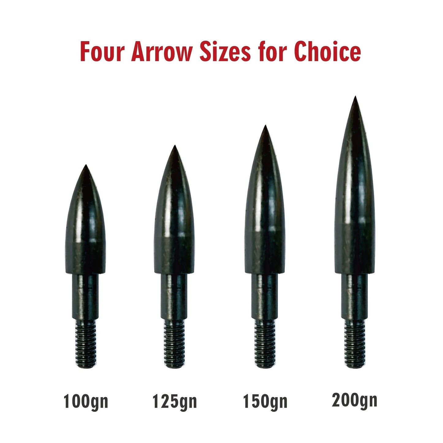 24pcs Archery Arrow Tips 100/125 Grain Field Tips 5/16 Inch Screw in Bullet Points, Archery Target Crossbow Practice Tip for Arrow Recurve Bow Compound Bow, Hunting Bow Arrow Target Practice WardBoyzPROShop