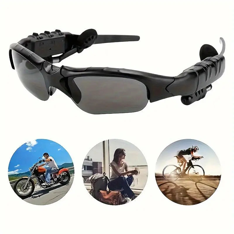 1pc UV Resistant Sport Glasses With Wireless Headset - Perfect For Cycling, Driving, Fishing, Travel And Outdoor Activities Wireless Glasses: Anti-Ray Stereo Music Headphones With Hands-Free Calling For All Cell Phones WardBoyzPROShop