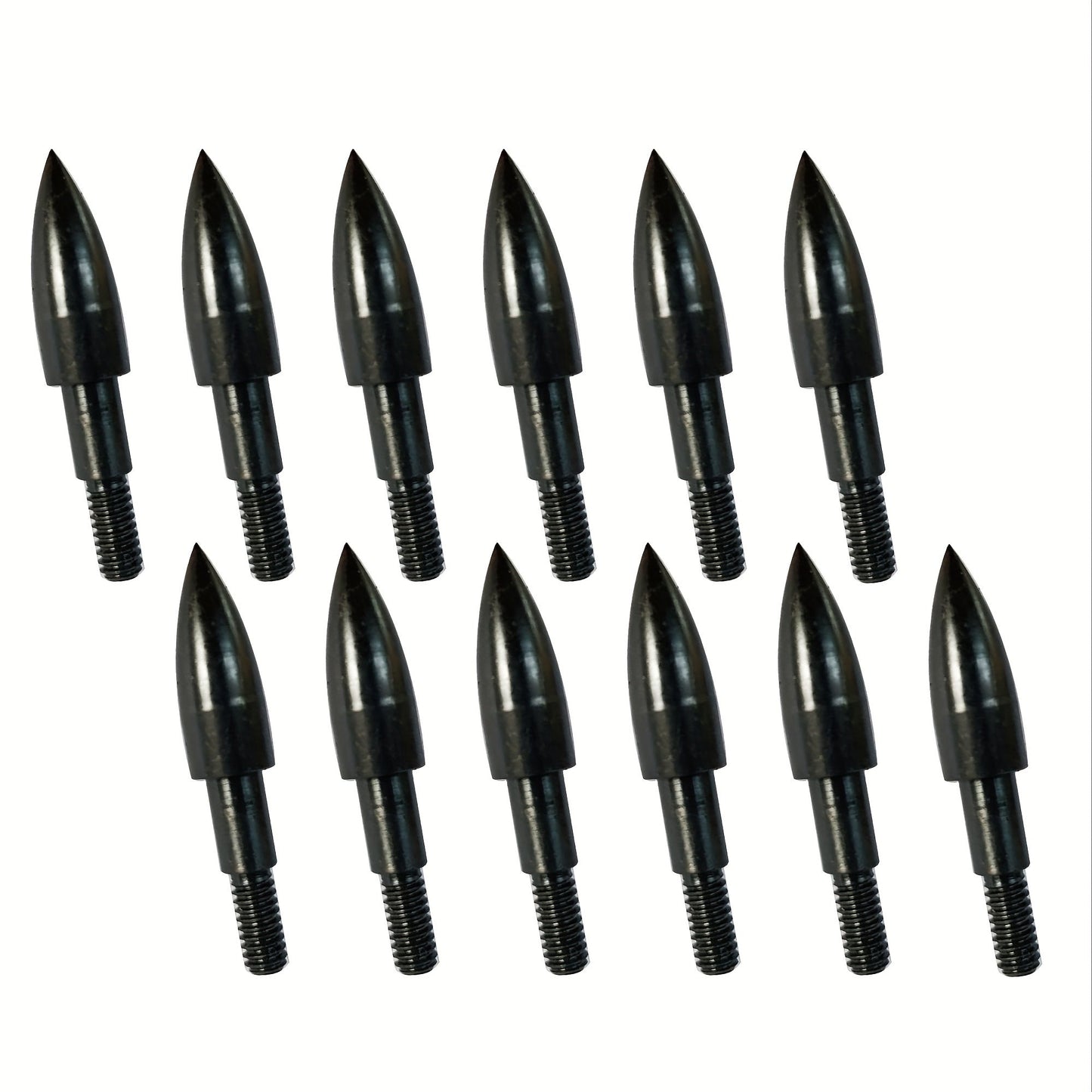24pcs Archery Arrow Tips 100/125 Grain Field Tips 5/16 Inch Screw in Bullet Points, Archery Target Crossbow Practice Tip for Arrow Recurve Bow Compound Bow, Hunting Bow Arrow Target Practice WardBoyzPROShop