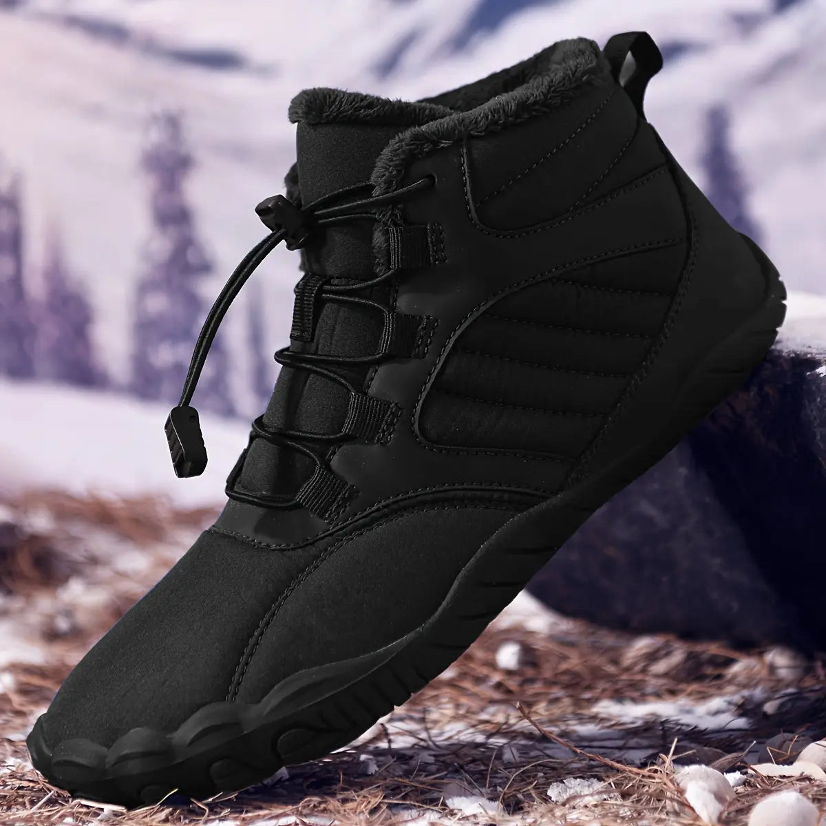 Non-Slip & Waterproof Winter Barefoot Shoes, Walking Hiking Boots For Women Men, Hike Footwear Barefoot Boots, Women Snow Boots, Waterproof Trail Shoes, Wide Toe Box Barefoot Sneakers, Unisex Warm Boots WardBoyzPROShop