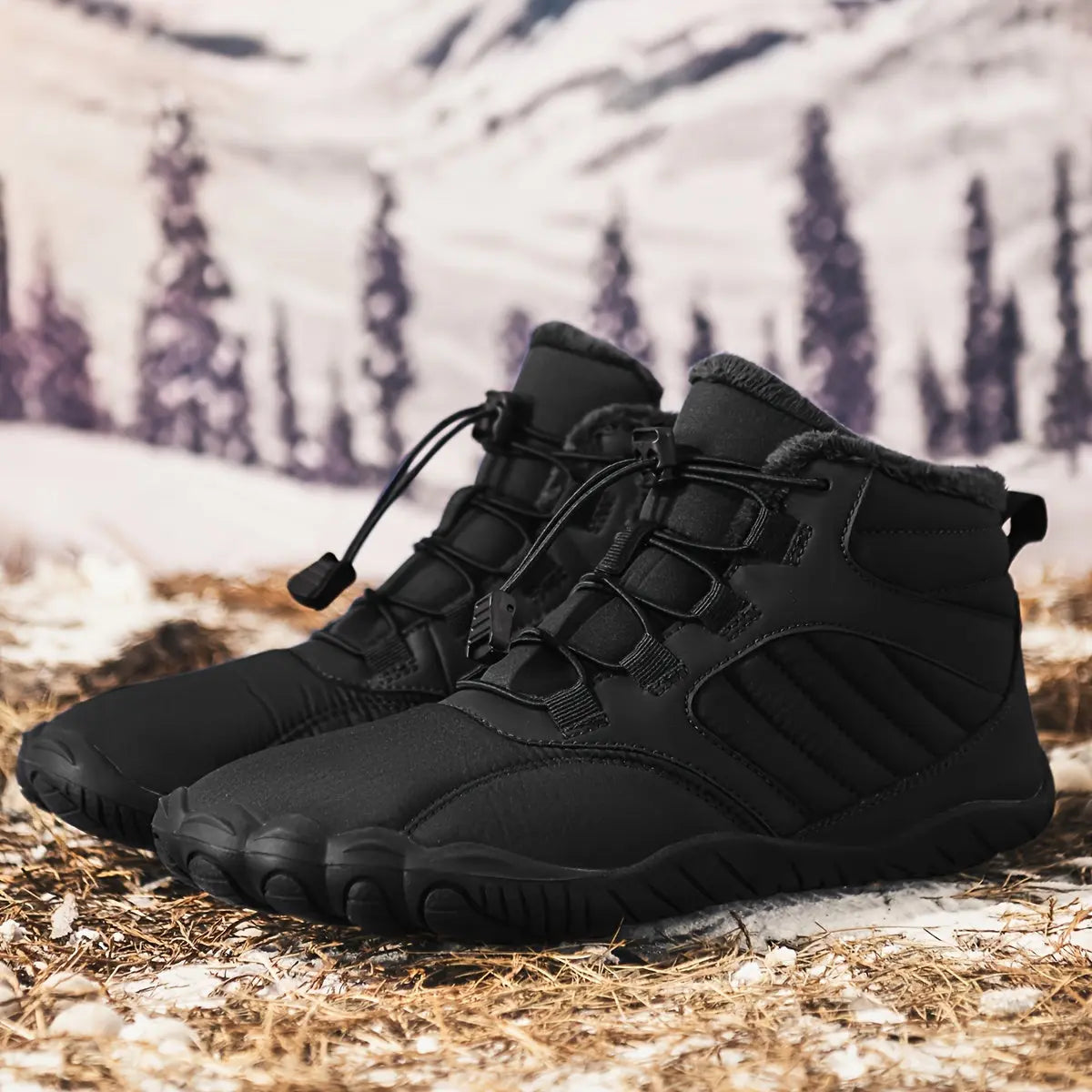 Non-Slip & Waterproof Winter Barefoot Shoes, Walking Hiking Boots For Women Men, Hike Footwear Barefoot Boots, Women Snow Boots, Waterproof Trail Shoes, Wide Toe Box Barefoot Sneakers, Unisex Warm Boots WardBoyzPROShop