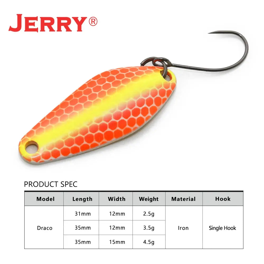 Jerry Draco Micro Spoon Trout Lures UL UV Colors Ultralight Fishing Tackle Freshwater Artificial Bait WardBoyzPROShop