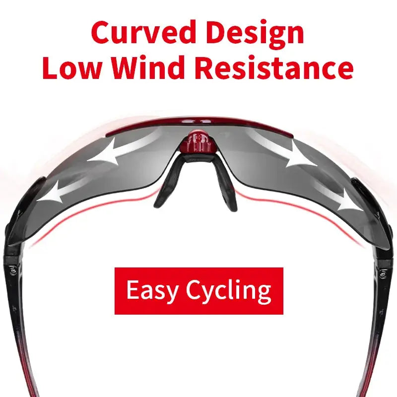 ROCKBROS Cycling Polarized glasses Bike Photochromic Outdoor Sports Sunglasses MTB PC Goggles Eyewear 5/3 Lens Bicycle Accessory WardBoyzPROShop