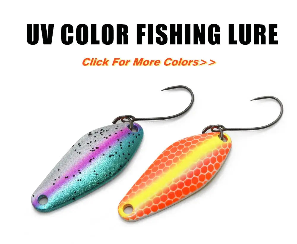 Jerry Draco Micro Spoon Trout Lures UL UV Colors Ultralight Fishing Tackle Freshwater Artificial Bait WardBoyzPROShop