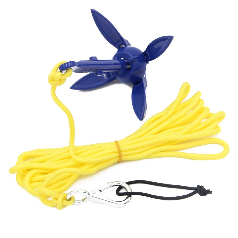 Foldable Aluminum Anchor Kit with Rope for Canoe Kayak Small Boat F-Best WardBoyzPROShop