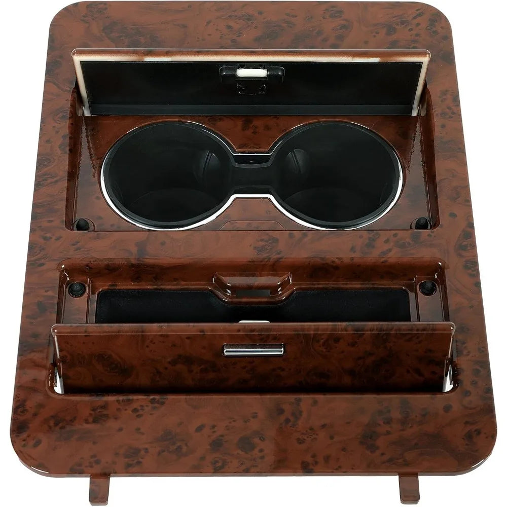 Woodgrain Center Console Cup Holder/Storage Full Size Trucks Suv'S for GMC,for Chevy,for Cadillac Plastic Lower Et-345B-Model