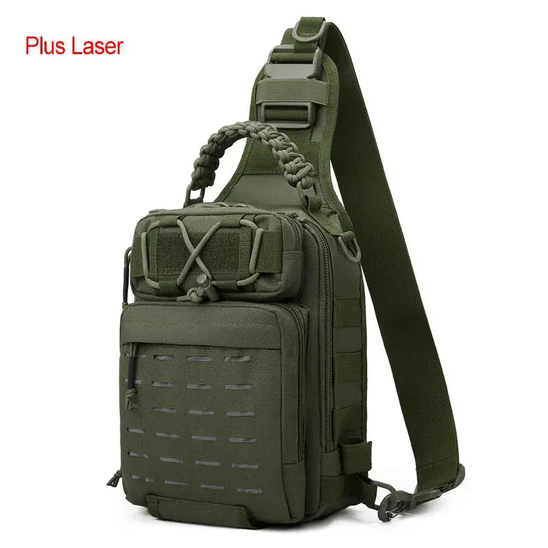 Tactical Camping Bag Backppack Chest Sling Outdoor FIshing Lure Rod Men Sports Handbags Shoulder Laser Molle Hunting Hiking Bags WardBoyzPROShop