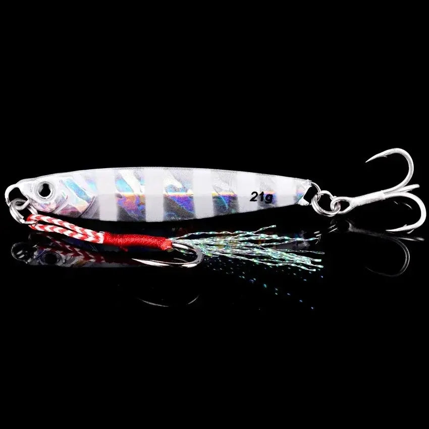 5pcs Metal Jig Fishing Lure Weights 10g-40g Trolling Hard Bait Bass Fishing Bait Tackle Trout Jigging Lure Jigs Saltwater Lures WardBoyzPROShop