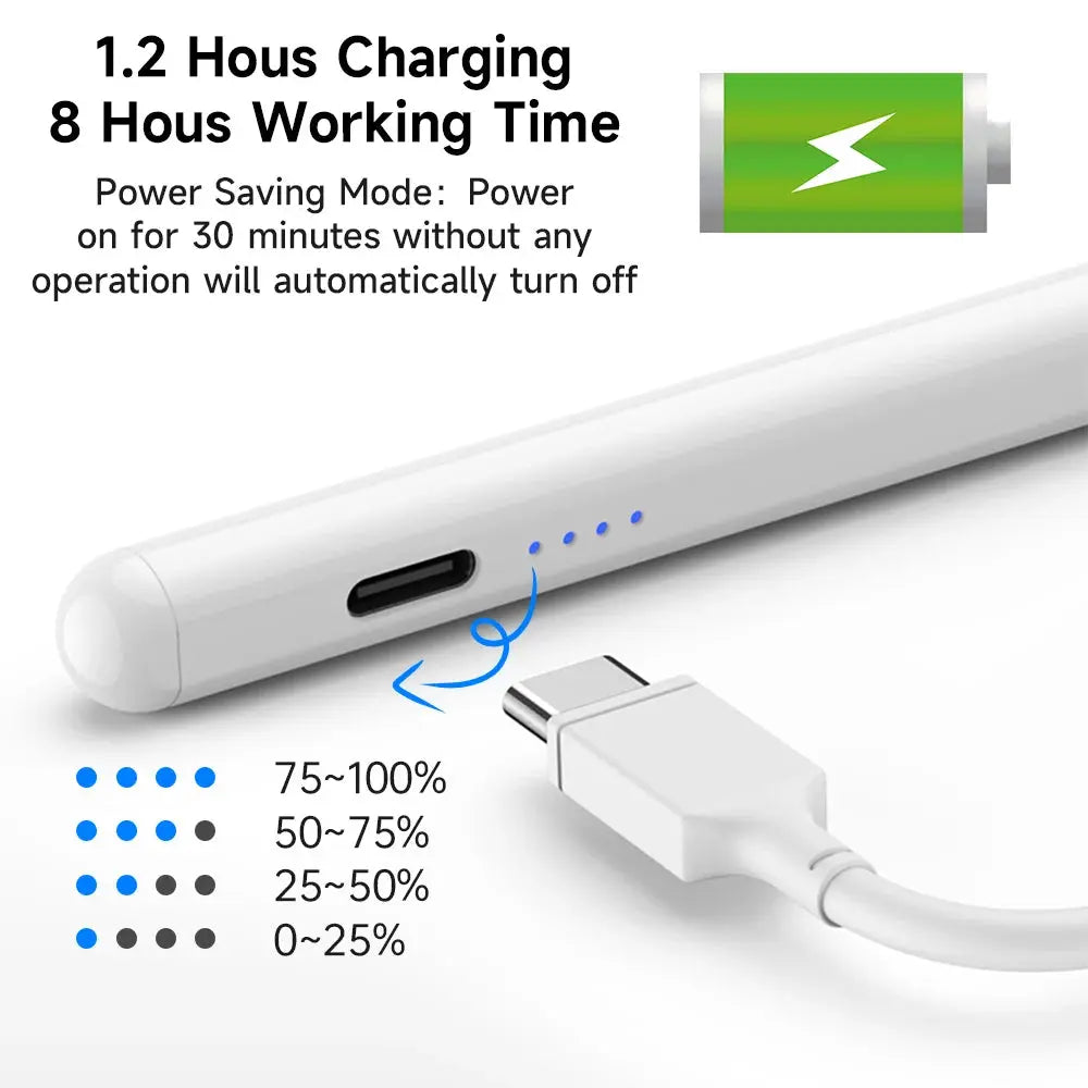 For Apple Pencil 2 1 Palm Rejection Power Display iPad Accessories iPad 2022 2021 2020 2019 2018 Pro 11 12.9 Air Mini Stylus Pen WardBoyzPROShop