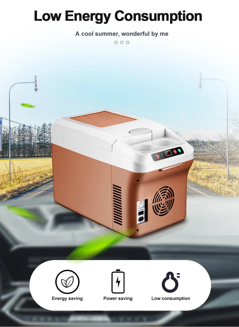 Yannice Mini Fridge Home Car Appliance Refrigerator Portable 15L Large Capacity Digital Display Super Cooling Box For Camping WardBoyzPROShop