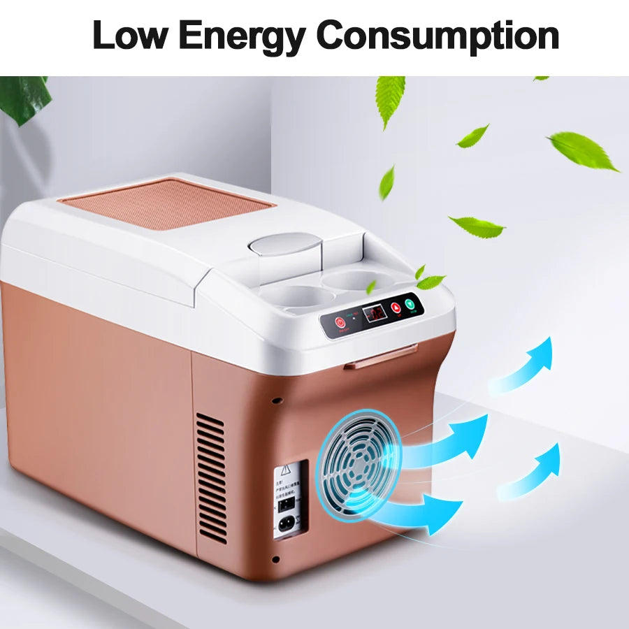Yannice Mini Fridge Home Car Appliance Refrigerator Portable 15L Large Capacity Digital Display Super Cooling Box For Camping WardBoyzPROShop