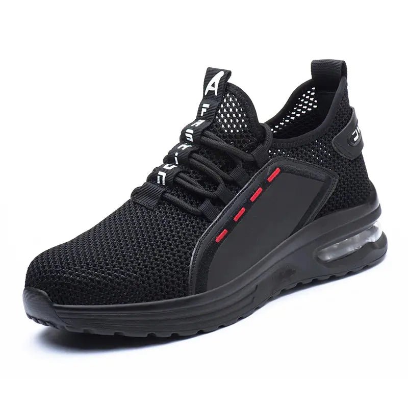 Lightweight Men's Safety Shoes Steel Toe Men's Work Shoes Slip Resistant Reinforced Shoes Man Fashion Breathable Sneaker WardBoyzPROShop