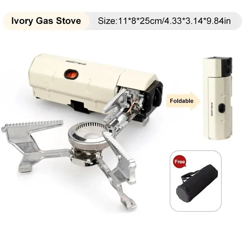 Camping Gas Stove 2670W Portable Folding Cassette Gas Burner Outdoor Picnic Travel Cooking Grill Cooker Heating System WardBoyzPROShop