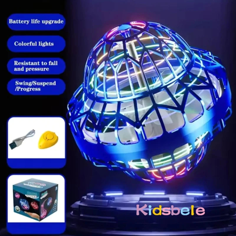 Kids Flying Ball Toy Magic Intelligent Sensor Floating Spinning UFO Shape Flying Ball Summer Indoor Outdoor Toy Birthday Gift