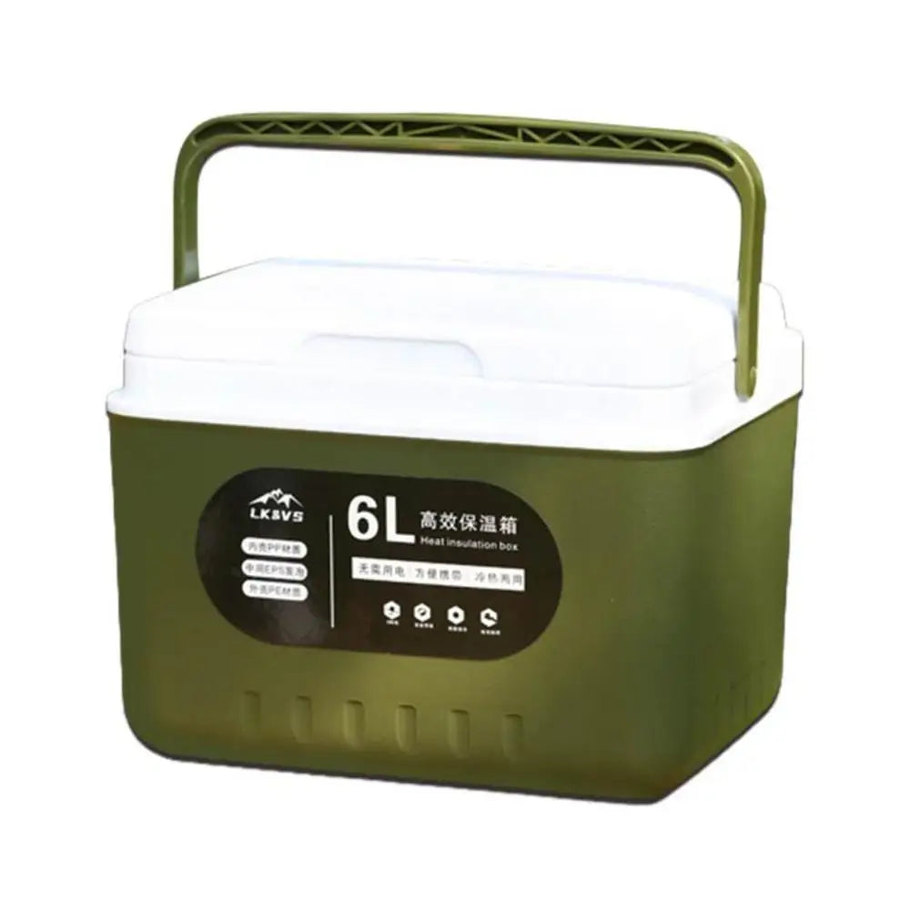 camping Ice Coolers box 6L thermal box Portable Outdoor Fridge Cooler Ice Bucket Picnic Keep Fresh Refrigerator for camping WardBoyzPROShop