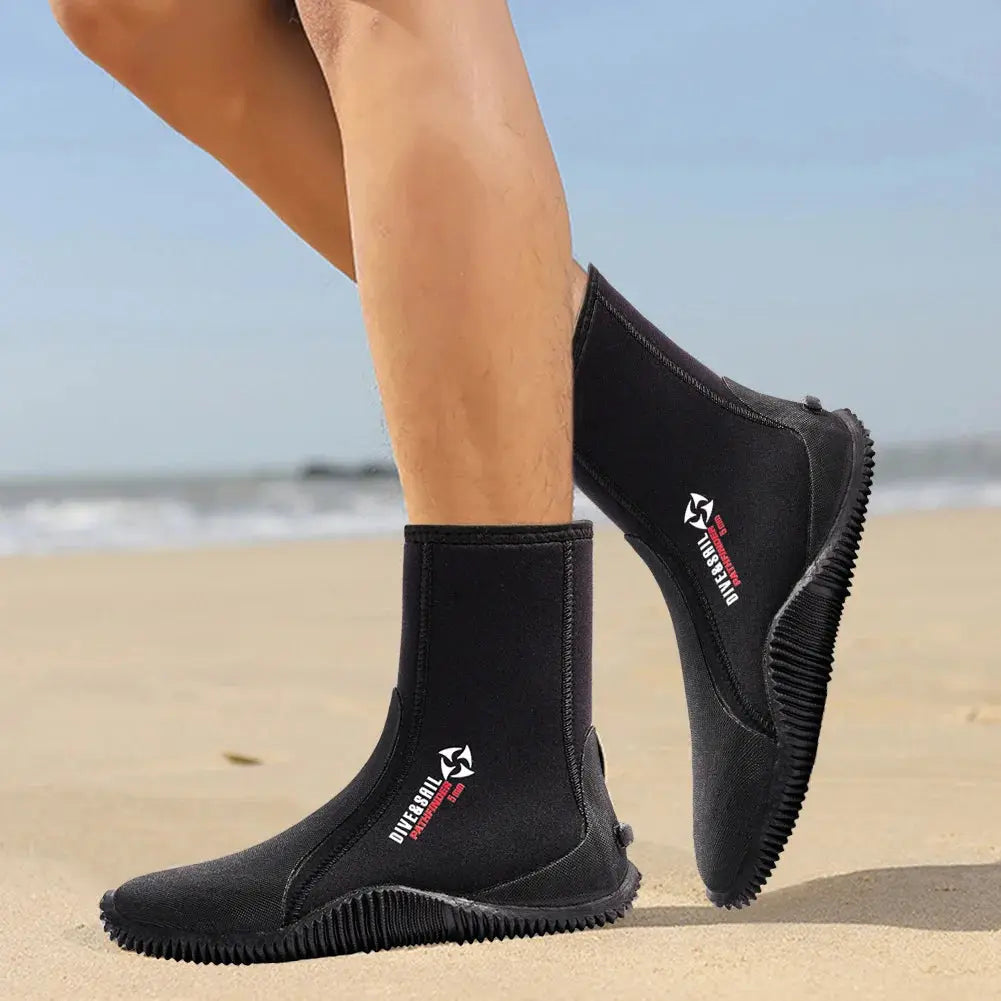 Neoprene Diving Boots Water Boots Lightweight 5mm Surfing Snorkeling Diving Boots for Diving Snorkeling Surfing WardBoyzPROShop