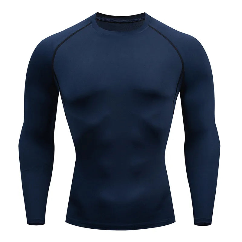Men's Workout Compression Shirt Turtleneck Long Sleeve Rash Guard Gym Base Layer Athletic Undershirt Gear Sports Shirt WardBoyzPROShop