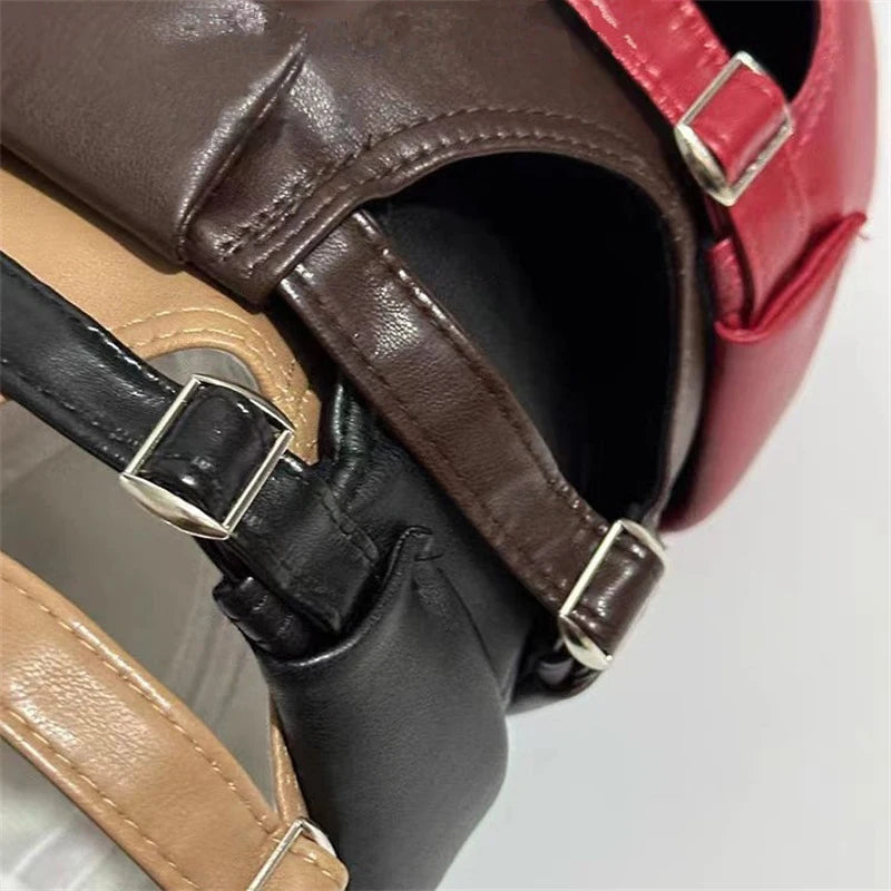 Retro Solid Color Brimless Hat Spring Summer Fashion Casual PU Leather Melon Caps Docker Cap Men Women Adjustable Hip Hop Hats WardBoyzPROShop